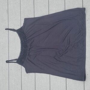 Torrid Size 2 Black Elastic Waist Tank Top
